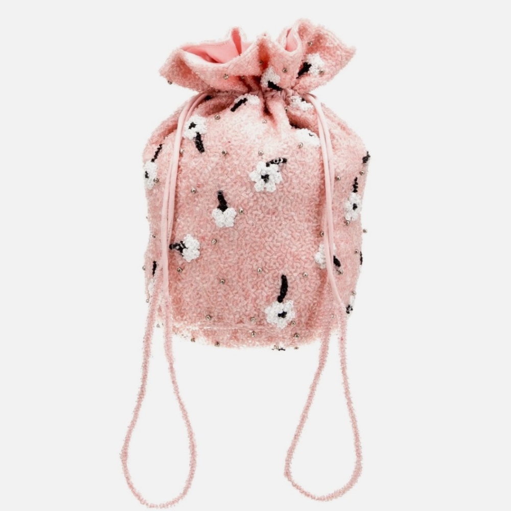 ★In Excellent Condition! GANNI Monticello Bucket Bag Pink★